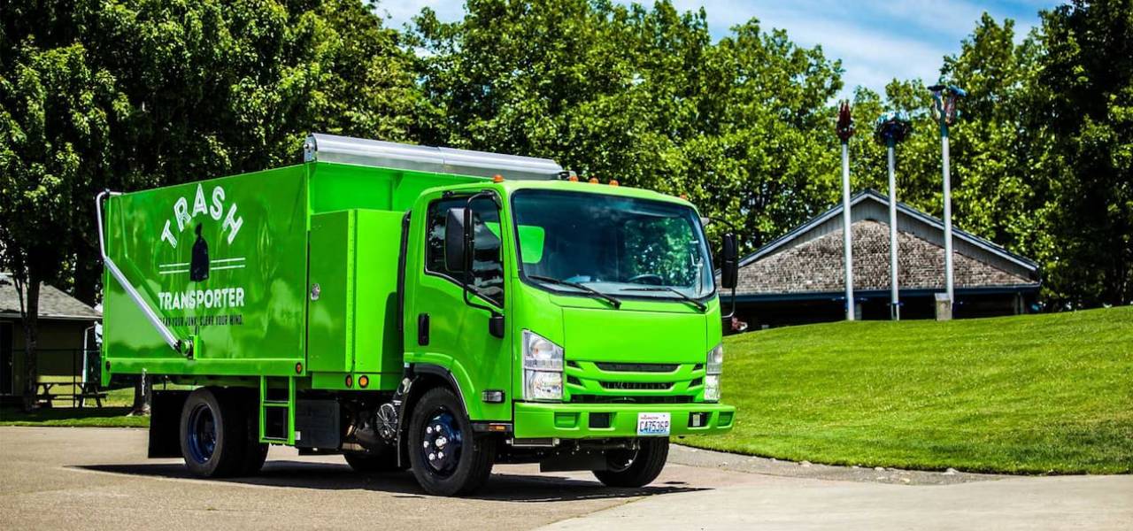 Junk removal Services Trash Trasnporter Truck