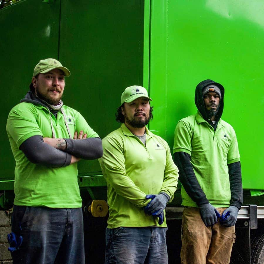 work-team-3guys junk removal trash transporter